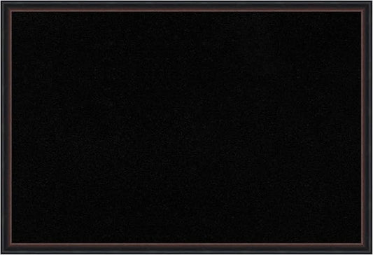 Amanti Art Black Cork Board for Wall, 26x38 Vision Board with Black Wood Frame, Large Corkboard Office Decor for Home Organization, Casual Corkboard Pinboard to Display Items for Home Organization in