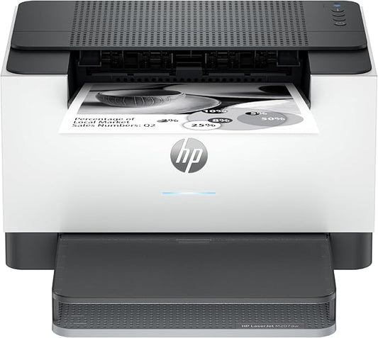HP Laserjet M207dw Laser Wireless Printer, Black and White, Duplex, Best for Office