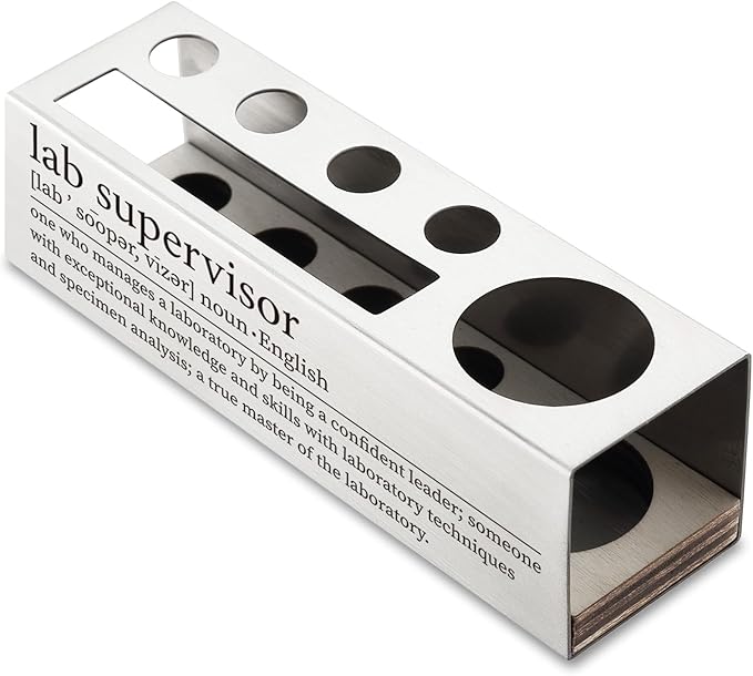Lab Supervisor Gifts, Lab Supervisor Desk Decor Stainless Steel Pen Pencil Holders WCC37