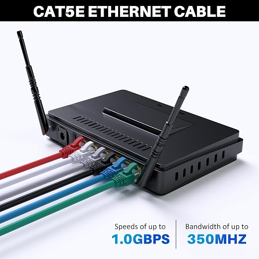 Cat5e Ethernet Cable 200 FT, Long Cat 5e Internet Cable, Standard RJ45 Connector - Image 4
