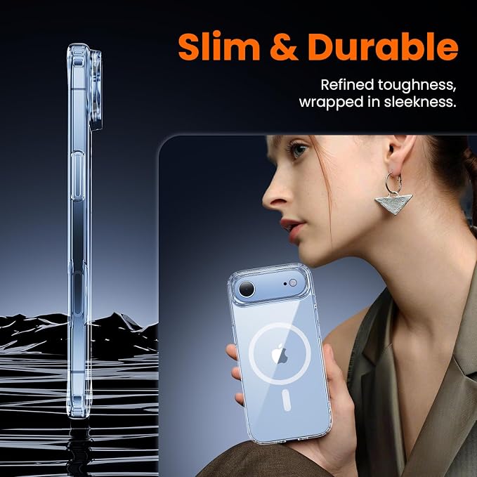 toushion 3 in 1 for iPhone Air Case Clear, Fits MagSafe, Not Yellowing - Image 5