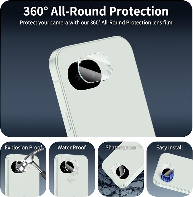3+3-Pack, Privacy Screen Protector and Camera Lens Protector - Image 6