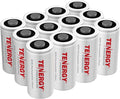 Tenergy Premium 12 Pack NonRechargeable CR123A 3V Lithium Battery, 1600mAh by Tenergy