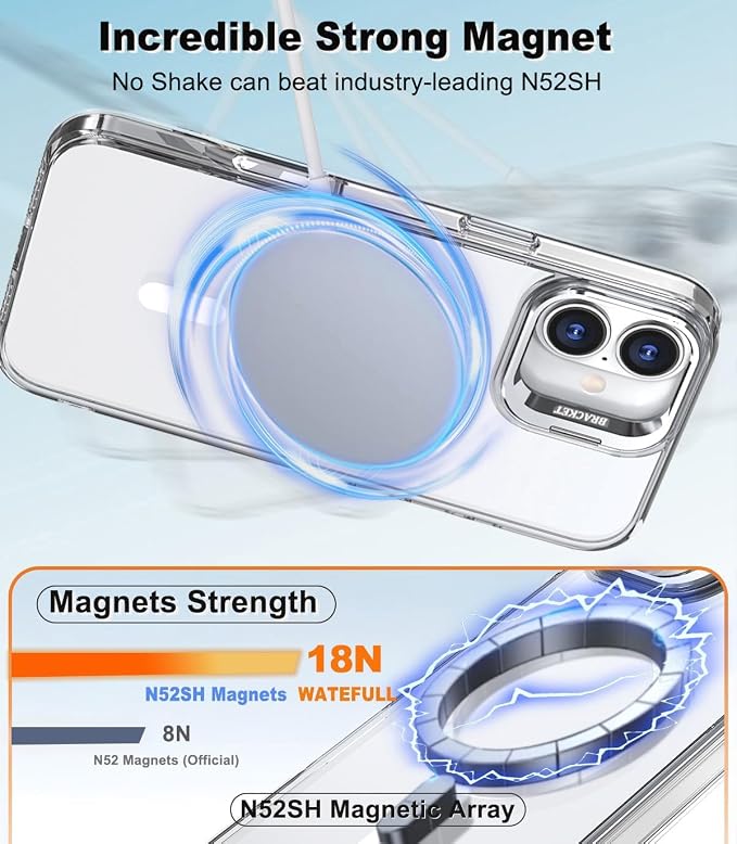 for iPhone 17 Air Case Clear, Magnetic iPhone 17Air Case - Image 2