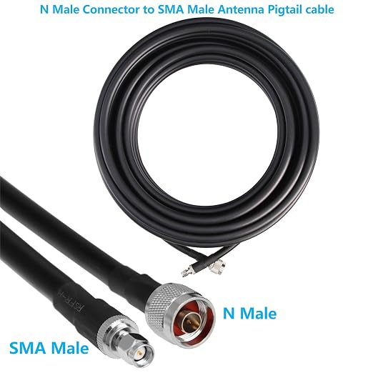 36ft N Male to SMA Male Cable, SMA to N Cable 50 ohm Ultra Low Loss KMR240 - Image 4