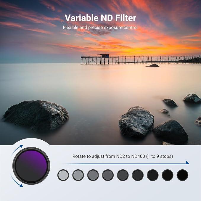 NEEWER 43mm Variable ND + CPL + UV Filter Kit - Image 3