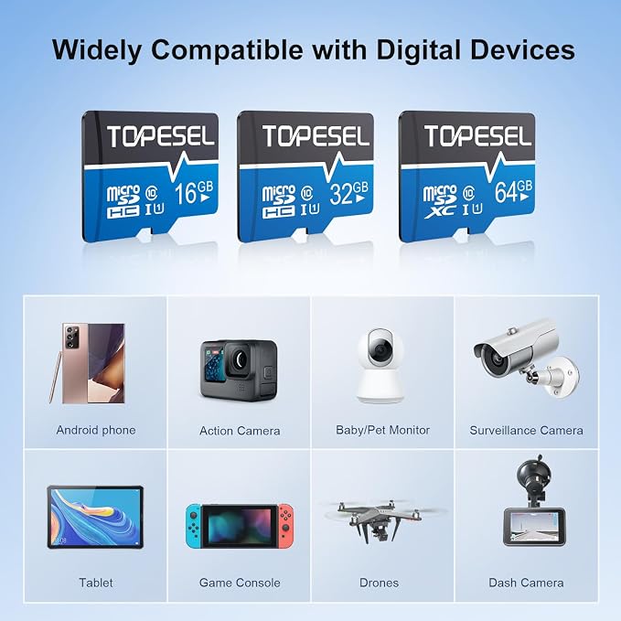 TOPESEL 16GB Micro SD Card 5 Pack Memory Cards - Image 7