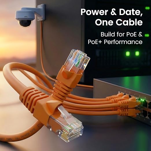 GEARit Cat 6 Ethernet Patch Cables 2 ft Orange, High Speed 24AWG 10Gbps RJ45 - Image 7
