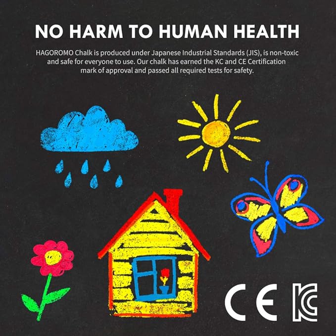 Hagoromo Fulltouch Color Chalk 1 Box [72 Pcs/3 Color Mix]