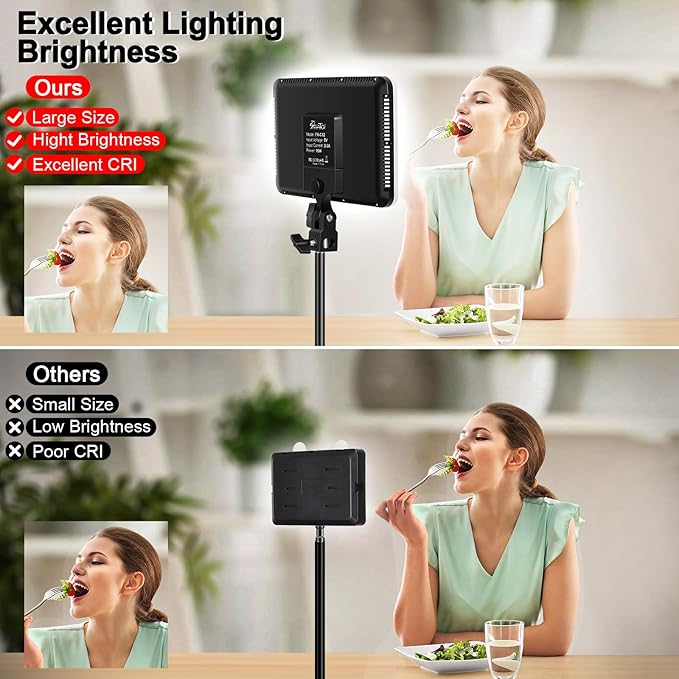 12" LED Video Light Kit, Streaming Lighting - Image 3
