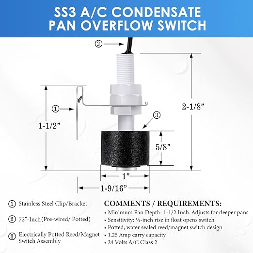 4 Pack AC Pan Float Switch Compatible - Image 6