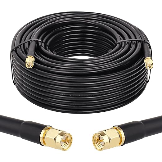 MOOKEERF KMR240 SMA Male to SMA Male Coaxial Cable 50 ohm Coax Ultra Low Loss by MOOKEERF