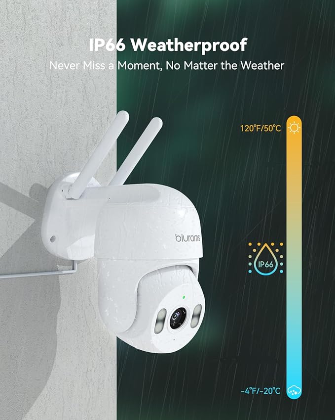 blurams 2K Security Camera Outdoor, 360° PTZ Outside Cameras - Image 6