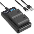 2 Pack NP-FZ100 Battery & Battery Charger Replacement by NATNO