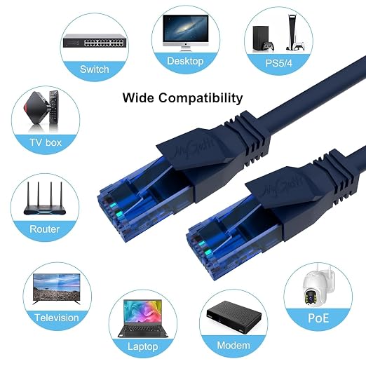 Cat6 Ethernet Cable 1 FT, Snagless Short Cat 6 Patch Cord, RJ45 Pure Copper - Image 7