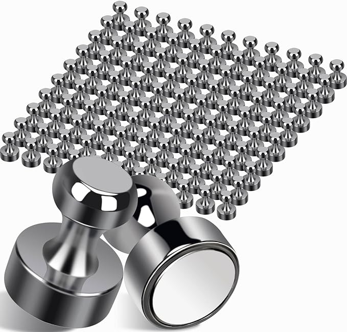 110Pcs Fridge Magnets Push Pin Magnets, Small Refrigerator Magnet s Rare Earth Magnet s for Magnetic Decorative, Strong Magnet s for Whiteboard, Classroom, Dry Erase and Locker