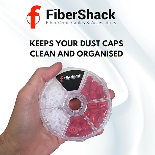 Fibershack - Fiber Optic Dust Cap Kit - Dual Fiber Dust Cap Kit Contains 200x - Image 2