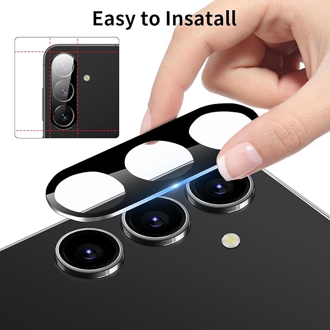 3 Pack Camera Lens Protector for Samsung Galaxy S25 Plus, Tempered Glass Camera - Image 5