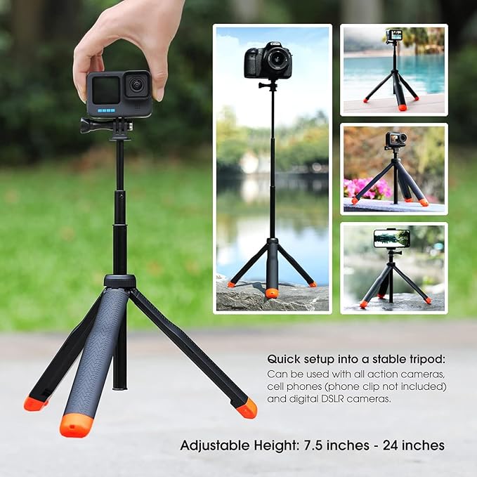 SOONSUN 4in1 Floating Selfie Stick Tripod - Image 4