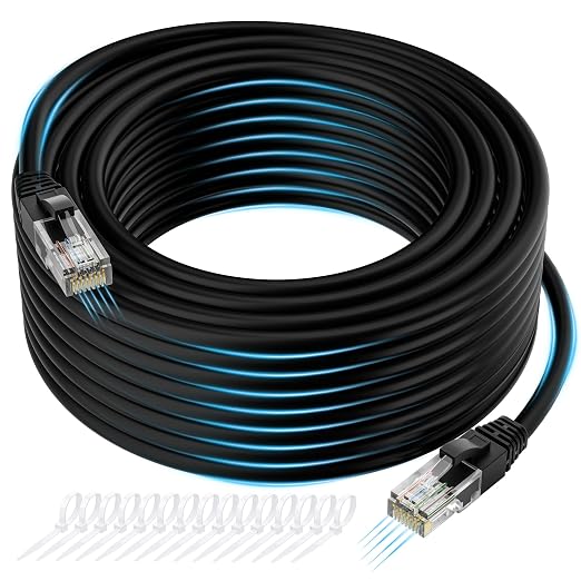 Cat 6 Ethernet Cable 150 FT, Long High Speed Cat6 Internet Cable, Standard RJ45 by Kxable