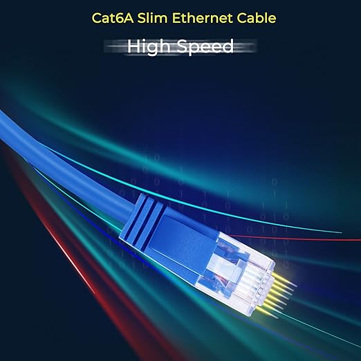 Rapink Patch Cables Cat6a 7ft Slim, Cat6a Ethernet Patch Cable 10G Support - Image 7
