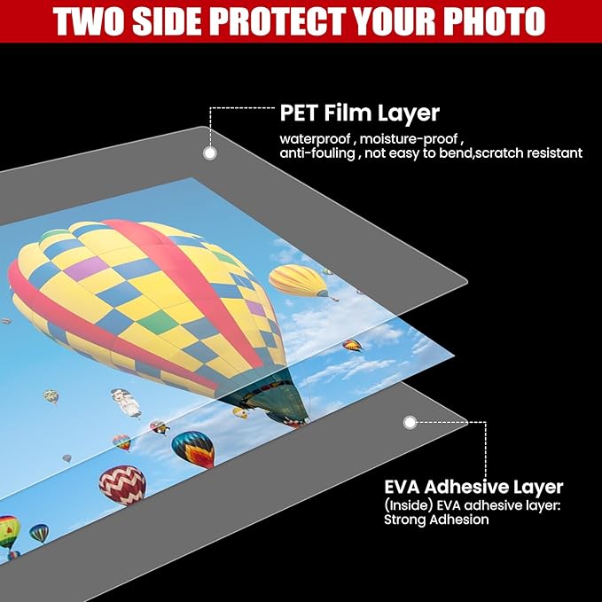 CAREGY 300 Pack Laminating Sheets, Holds 8.5 x 11 Inch Sheets,5 Mil Thermal Laminating Pouches,9 x 11.5 Inches Lamination Sheet Paper for Laminator, Clear, Letter Size, Office and School Supplies