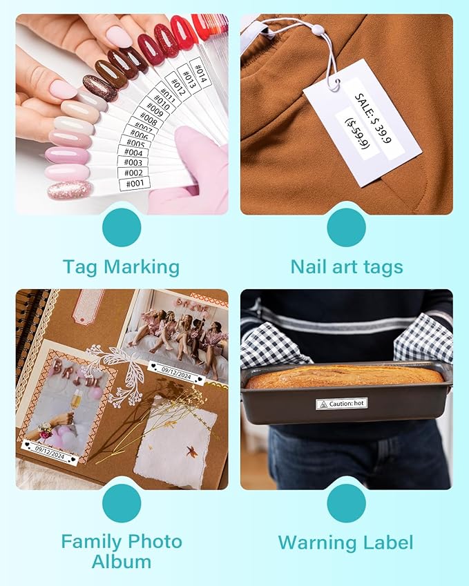 Airmall Compatible with Brother 12mm 0.47 Laminated White Tz Tape Tze Label Maker Tape Refill TZe-231 TZe231 Replace for Brother P Touch D210 D200 D400 1280 1290 1880, Black on White 1/2 Inch, 6-Pack