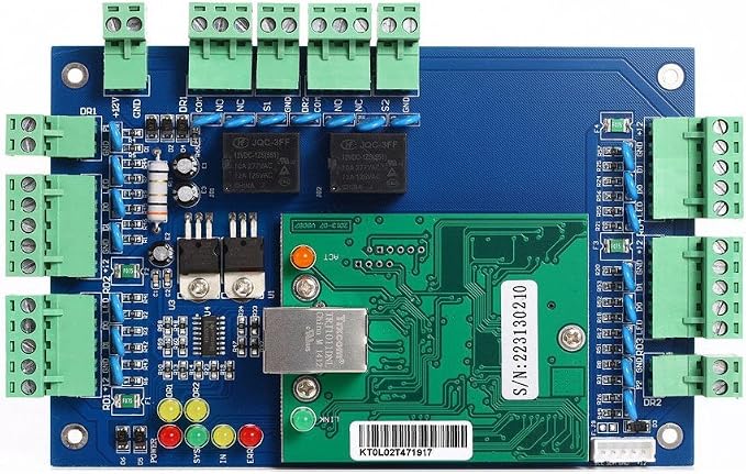 2 Door Access Control Board System 600lbs Electromagnetic Lock Infrared NoTouch - Image 2