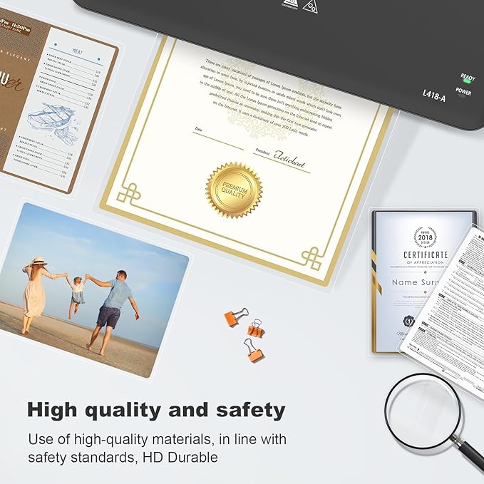 Bonsaii Laminating Sheets, 100 PCS 3mil Thermal Laminating Pouches, 9 x 11.5 inches, Letter Size, Clear and Durable, Suitable for Multiple Fields of Use-LP100