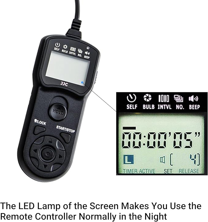 JJC Intervalometer Timer Remote Control Shutter Release - Image 7