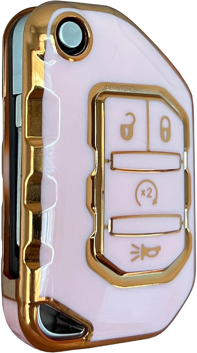Keyless Entry Systems for Jeep Key Fob Cover Fits for Jeep Wrangler JLU JL - Image 4