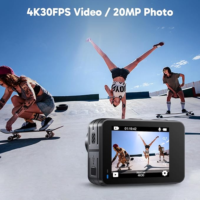 AKASO Brave 7 LE 4K60FPS 20MP WiFi Action Camera - Image 2