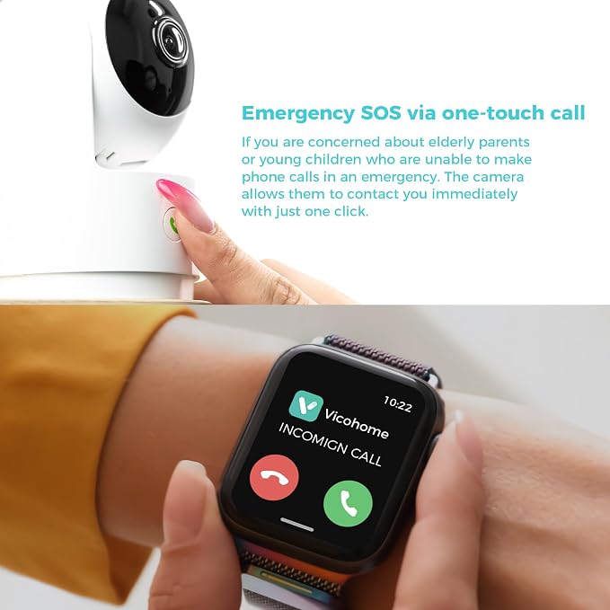 Vicohome 2K Indoor Security Camera, 5GHz Wi-Fi, 24/7 Recording, AI Tracking - Image 7