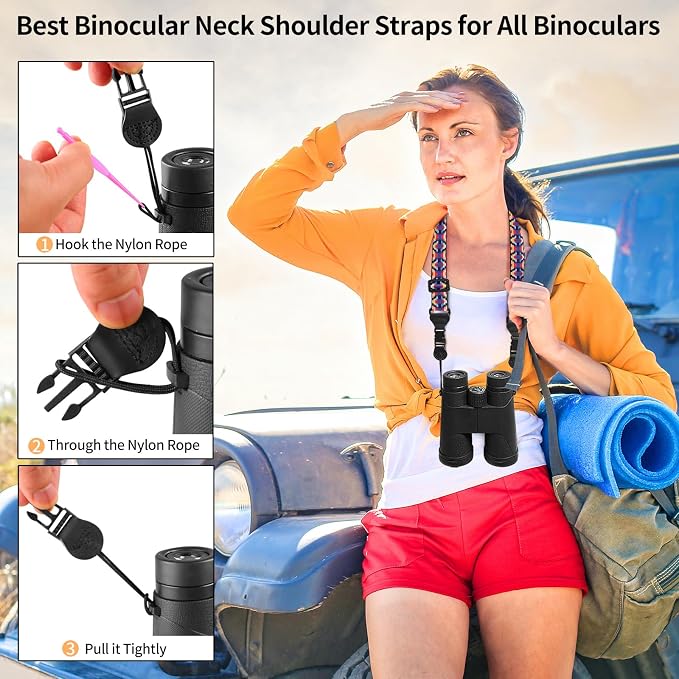 FIEIL Colorful Geometric Checkered Shoulder Strap, Adjustable Camera Strap - Image 4