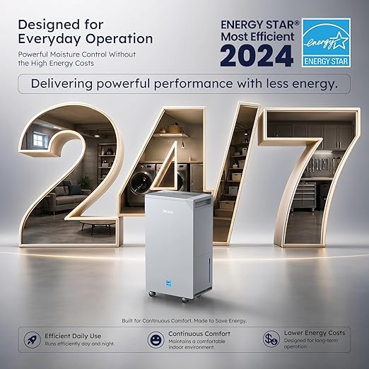 5000 Sq.Ft Energy Star Most Efficient 2024 Dehumidifier, Max 100 Pint Moisture - Image 3