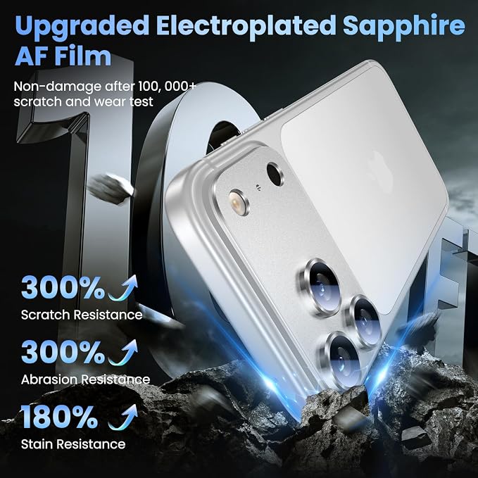 Uyiton Compatible with iPhone 17 Pro Camera Lens Protector - Image 7