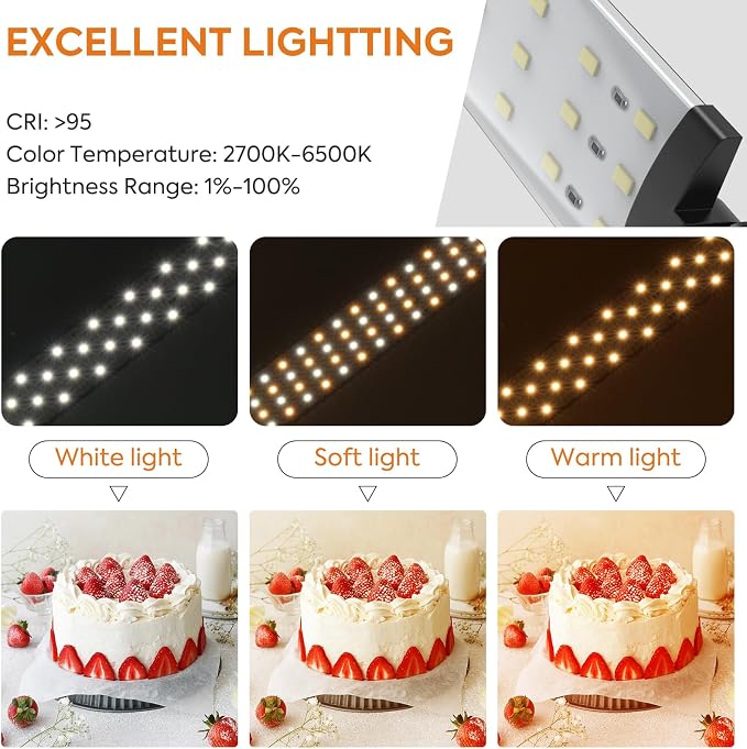 Bi-Color LED Photo Light Box 40x40 inch, Dimmable LEDs Product Photography - Image 2