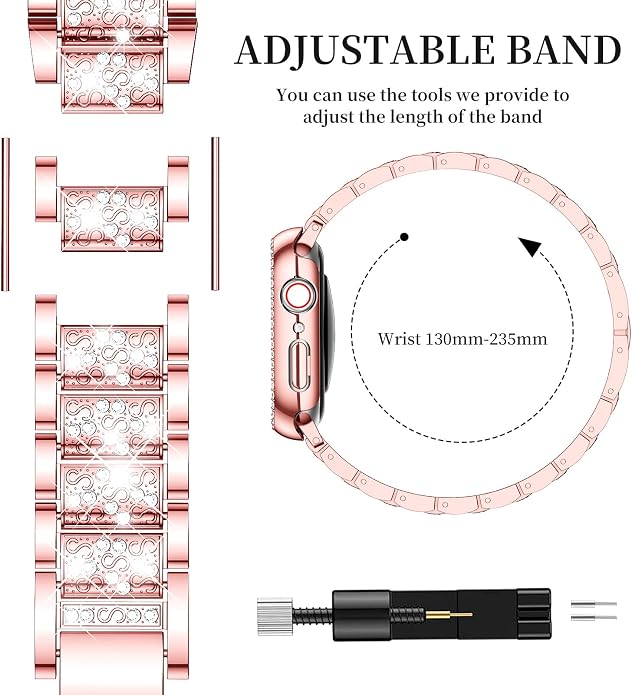 Mosonio Compatible with Apple Watch Band 38mm 40mm 41mm 42mm 44mm 45mm 46mm - Image 5