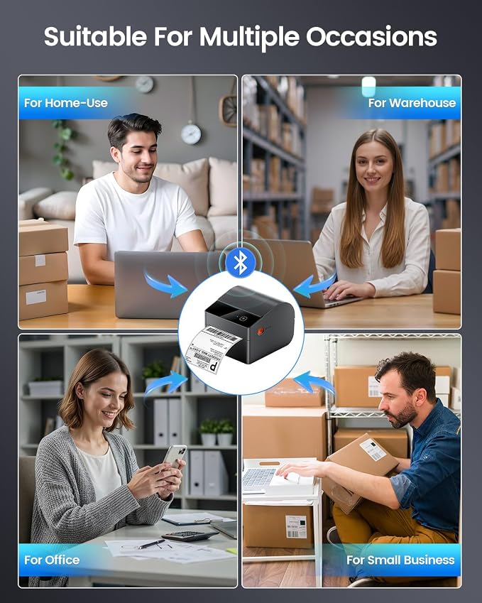 ASprink Bluetooth Shipping Label Printer 4x6, 2026 Upgraded Thermal Label - Image 8
