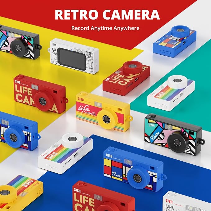 Mini Keychain Digital Camera, Rainbow Y2K Retro Pocket Camera - Image 10