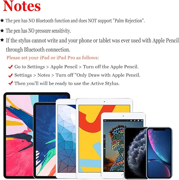 Active Stylus Pen for iPhone/iPad/Android, Kenkor Pencil - Image 2