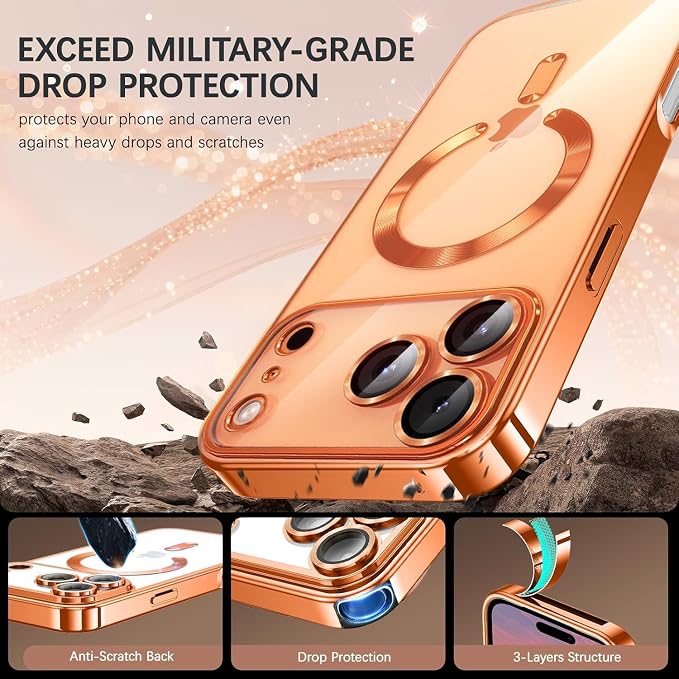Magnetic Glossy Case for iPhone 17 Pro Max, iPhone 17 ProMax Phone Case Slim - Image 2