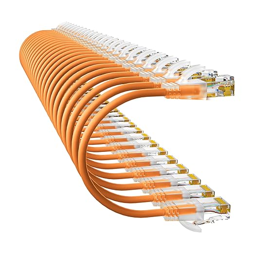 Cat6a Patch Cables 3ft Slim, Cat6 Ethernet Patch Cable Pure Copper, Flexible by 10Gsupxsel