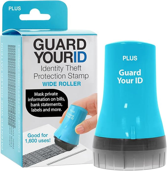 Guard Your ID Wide Advanced Roller 2.0 Identity Theft Prevention Security Stamp Turquoise