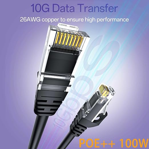 Cat 6 Ethernet Cable 1FT 10Pack, Cat6 Ethernet Patch Cable 10Gbps, High-Speed - Image 2