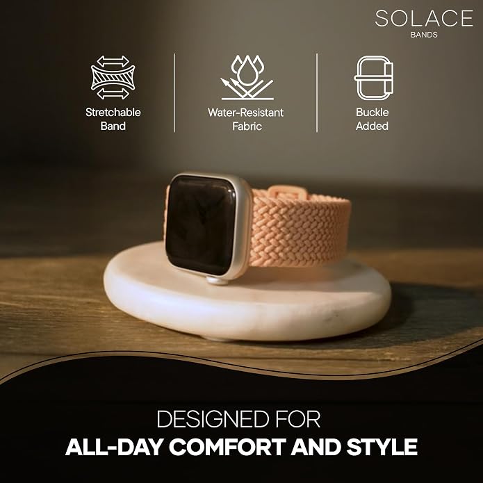 Solace Bands Imperium Adapt Wide Adjustable Nylon Braided Watch Band - Image 8