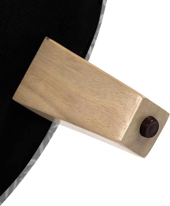 HomePop Upholstered Round Storage Ottoman|Homepop Home Décor|Upholstered Round Foot Rest Ottoman - Light Grey Print