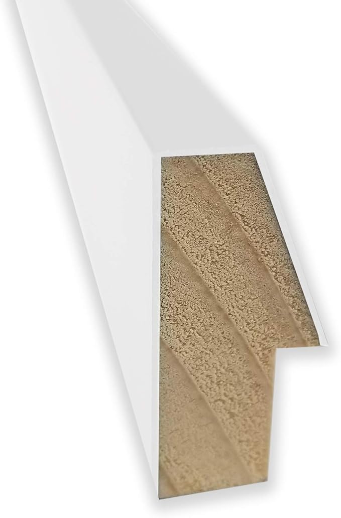 Amanti Art Natural Cork Board for Wall, 25x49 Vision Board with White Frame, Oversize Corkboard Office Decor for Home Organization, Modern Corkboard Pinboard to Display Items for Home Organization in