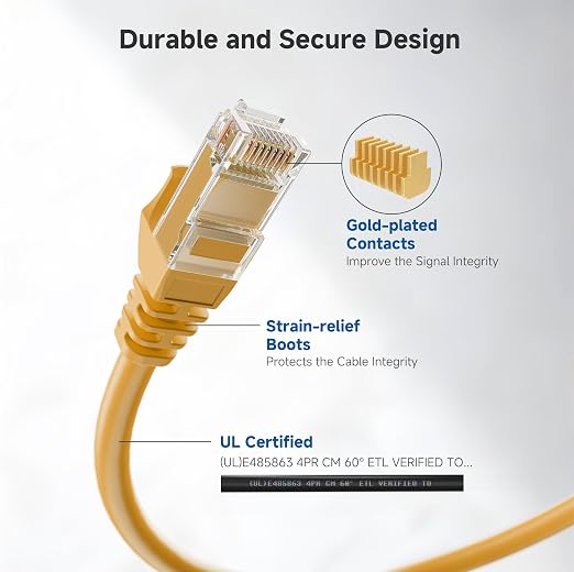 Cable Matters 10Gbps Snagless Cat 6 Ethernet Cable - 6ft - Image 4