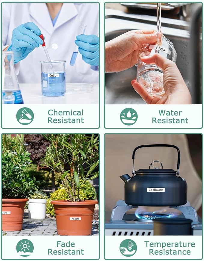 3-Pack 12mm 0.47" Black on White Label Maker Tape Compatible for Brother PTouch Tape 12mm 0.47 White Tze-231 Tz231 Tze Tz 12mm 1/2" Laminated for PT-D210 PT-D202 PT-D220 PTD410 PTD600 PTD400